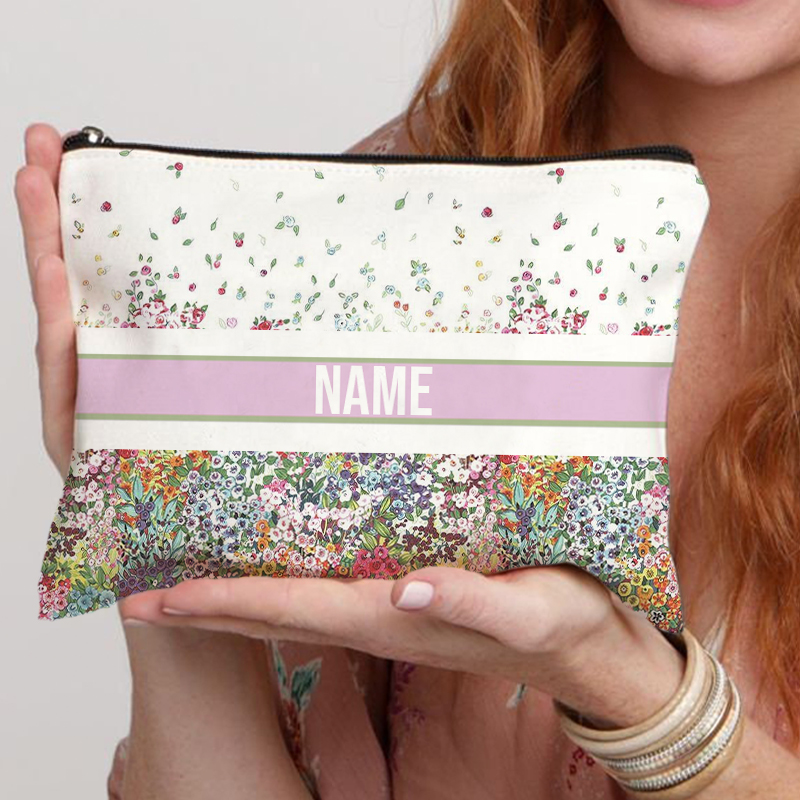 Luxury Bags Brand Names - Nome personalizado Saco cosmético para mulheres,