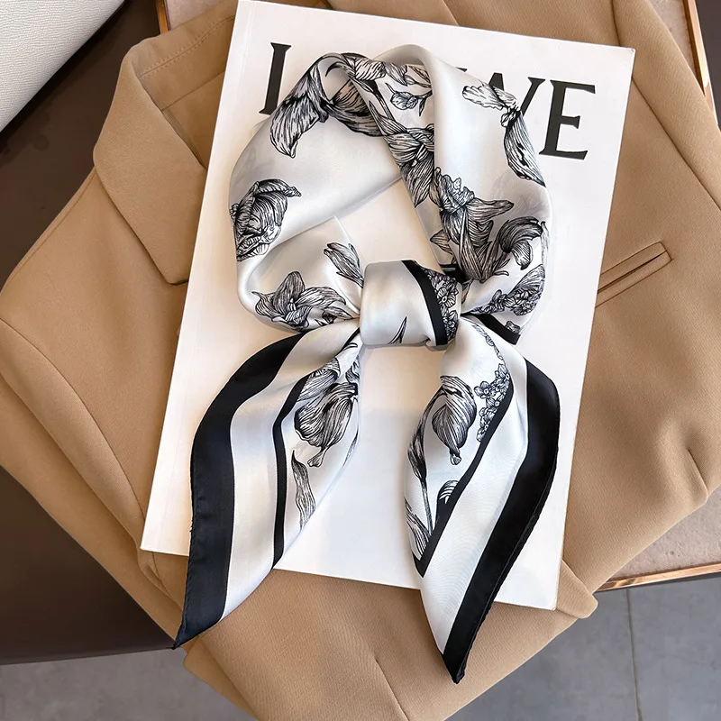 Luxury Bags Expensive - Lenço quadrado de seda com estampa