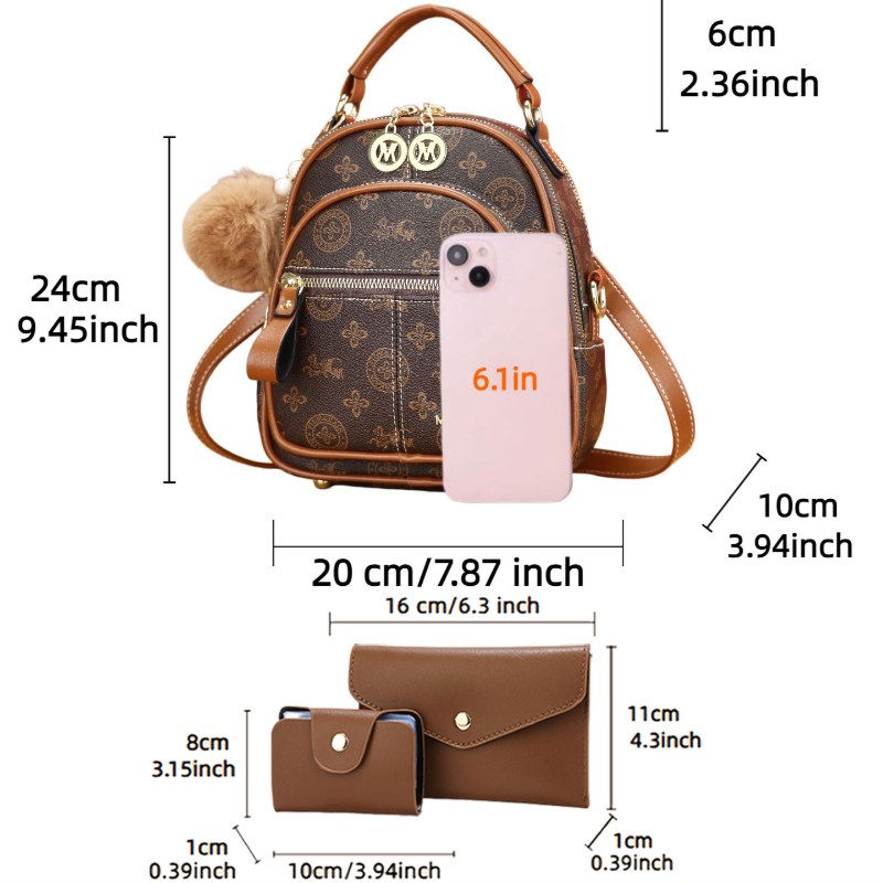 Conjunto de 3 peças de bolsas  - Luxury Bags Women avaliação e preço