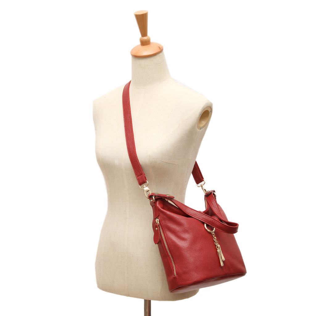 Bolsa de couro vermelho elegan - Luxury Bags Louis Vuitton avaliação e preço