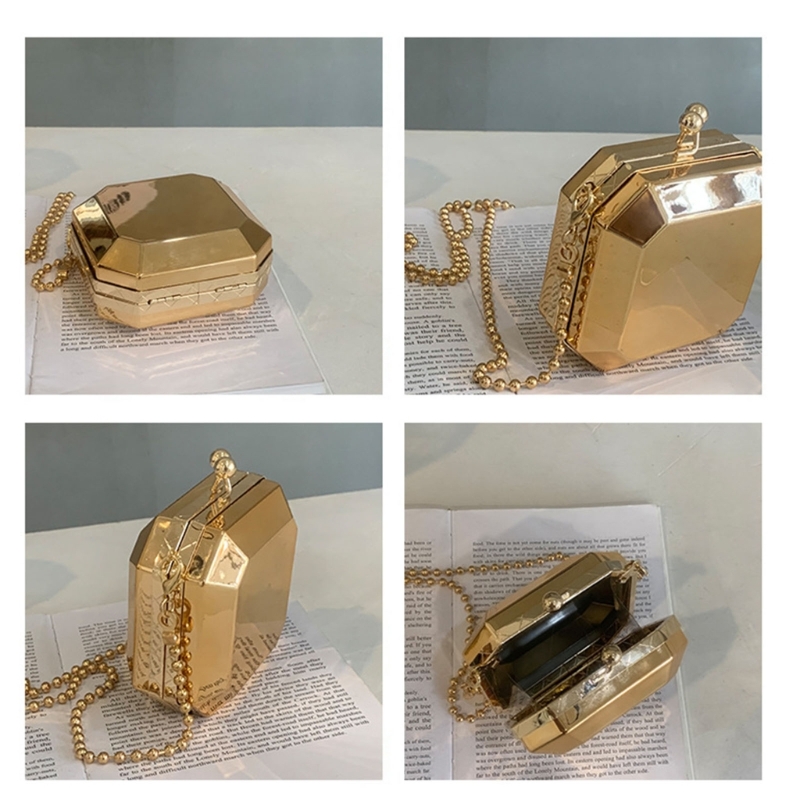 Mini luxo festa de ouro noite  - Luxury Bags Women avaliação e preço