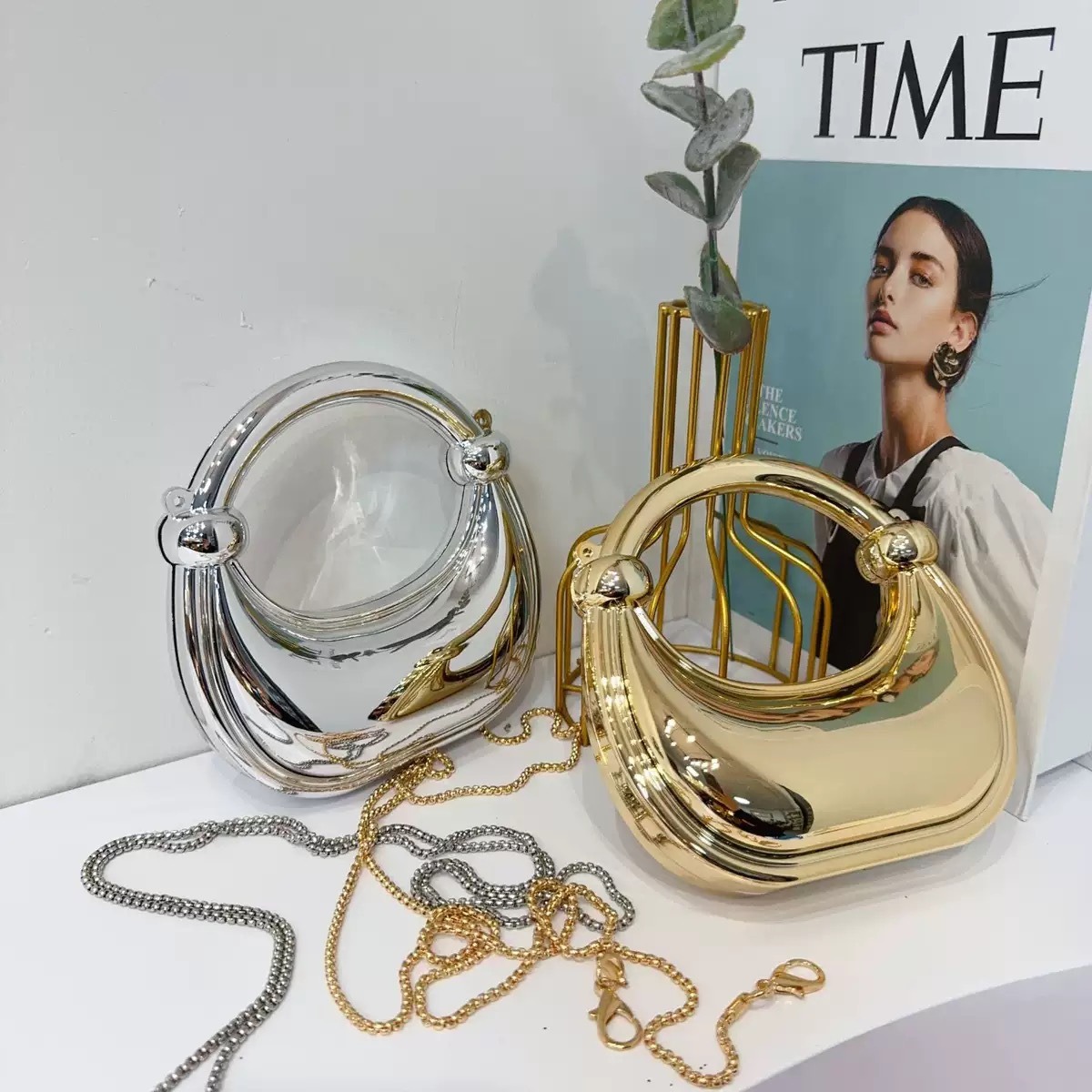 Mini bolsa de noite dourada, b - Luxury Bags Expensive avaliação e preço